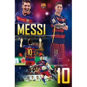 FC Barcelona - Lionel Messi 16 Poster Print   